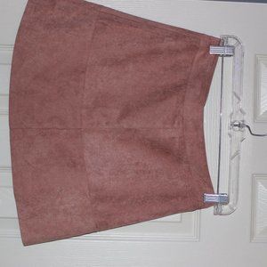Pink Swede Skirt